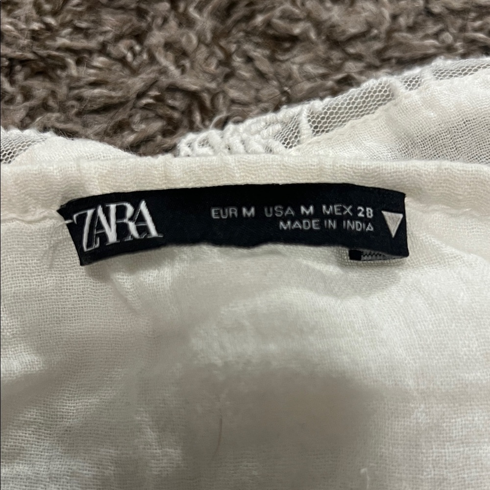Zara White Lace Camisole Top - Picture 3 of 3